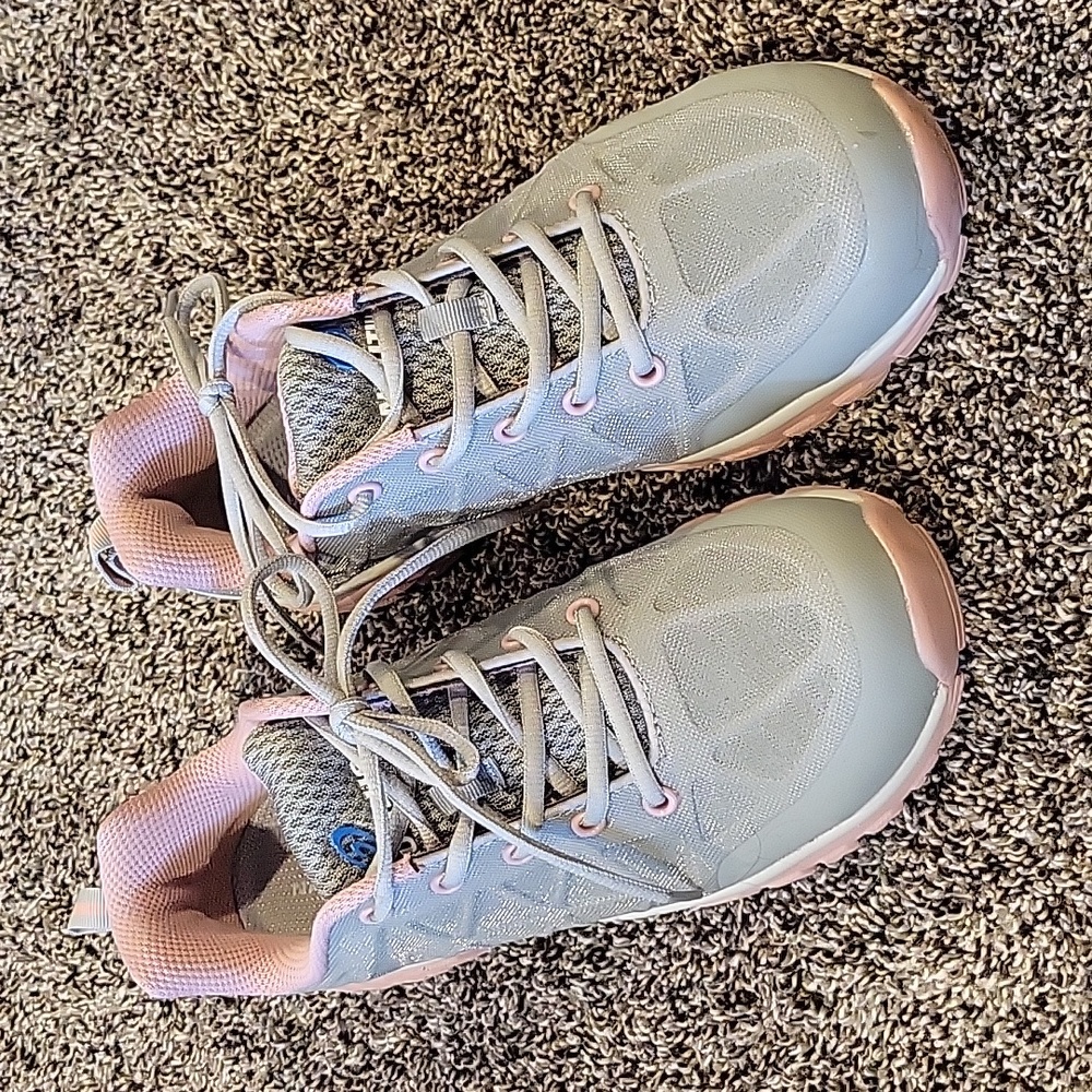 Nautilus pink and grey shoes